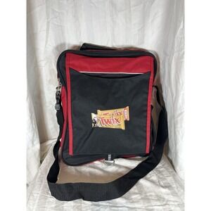 Twix Candy Promo Messenger Bag Red Black Canvas Crossbody Shoulder Satchel